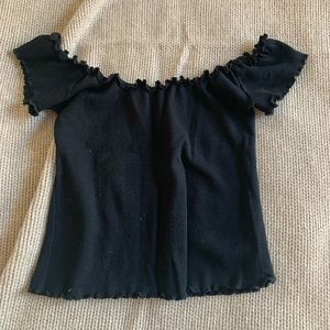 Brandy Melville off the shoulder black top